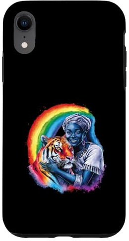 Woman with tiger Case for iPhone XR