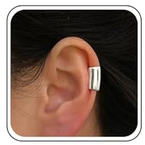 Enautoabs Bohemia Oro Ear Cuff Tubo Largo Ear Cuff Pulido Wrap Pendientes Minimalista Tubo Ear Clip Joyería Para Las Mujeres
