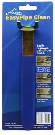 Aladdin EasyPipe Clean, Paint Removal Tool for 15mm-22mm Pipes, Curved Blade Design