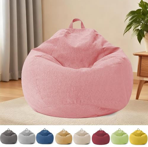 Sacco Seduto per Bambini e Adulti, Coprimaterasso Sacco Seduto Senza Riempimento, con Cerniera, per Adulti e Bambini, 100 x 120 cm Poltrona Sacco per Camera da Letto, Ufficio, Soggiorno, Terrazza