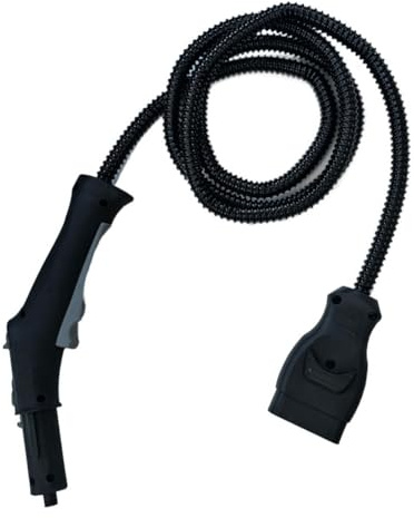 Tidevib Replacement Steam Cleaner Hose with Handle and Switch, 2.5m Connection For Karcher SC5, SC5 Premium, SC5+Iron Kit, SG 4/4, SC5800C Series, Replaces Part 4.322-046.0 4.322-047.0, Black