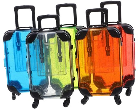 SOPOTUTU 5 Teiliges Koffer Spielset Trolley Koffer Gepäckspielzeug Für Spielkoffer Für Mini Für Mini Rollenspielspielzeug Für