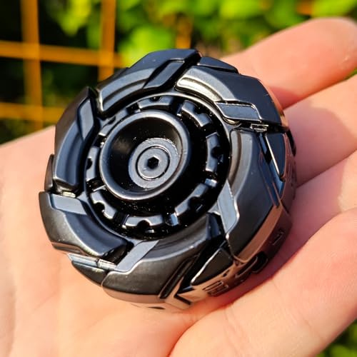 T-Conceal EDC Fidget Sliders Open Armor Kreisel Fidget Spielzeug Stress Relief für Erwachsene magnetische Metall (Black)
