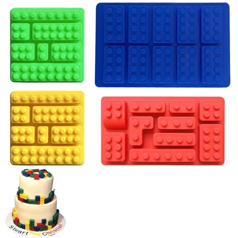 YEDOUALE Stampi Silicone Robot stampi Cioccolato antiaderenti 4 Pezzi Dolci Gelatina Biscotti Decorazione Torta Fai da Te Cucina Alimentare Riutilizzabile Facile Pulizia Forno Freezer lavastoviglie