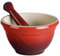Le Creuset Mortar & Pestle Sets, Stoneware, Rojo, 12 cm