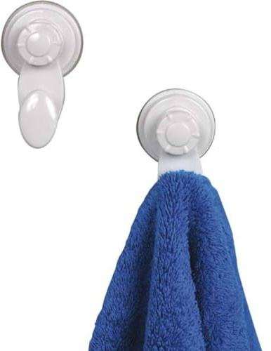 Tendance - Set aus 2 haken pp auf saugnäpfen - weiss