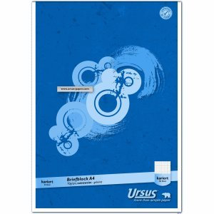 Ursus Briefblock A4 70g 50 Blatt kariert