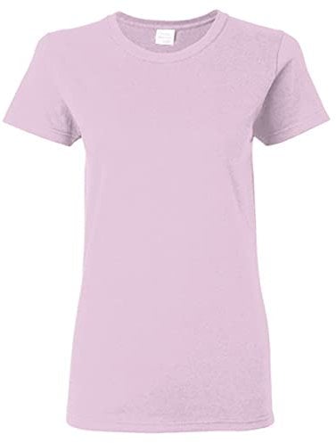 Gildan Ladies/Womens Heavy Cotton Missy Fit Short Sleeve T-Shirt (M) (Light Pink)