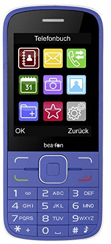 Bea-fon Classic Line C150 Handy (Dual-Sim, 1,3 Megapixel, microSDHC) blau
