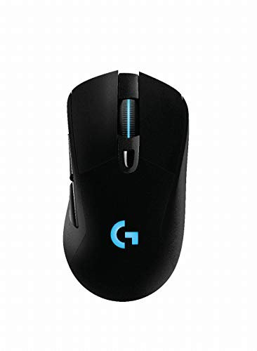 Logitech G403 Prodigy Wireless Gaming Maus, Kabellose 2.4GHz Verbindung, USB-Anschluss, HERO 12000 DPI Sensor, Gewichttuning, 6 Programmierbare Tasten, PC/Mac - Englische Verpackung - Schwarz