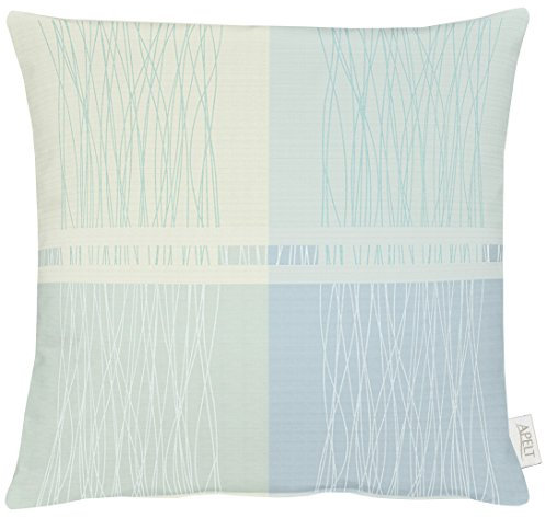 Apelt Kissenhülle, 100% Polyester, Hellgrau/Hellblau, 49x49