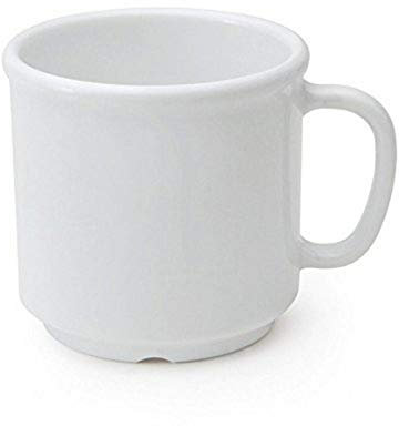 GET S-12-W-EC Shatter-Resistant Coffe Mug, 12 Ounce, White mug (Set of 4)