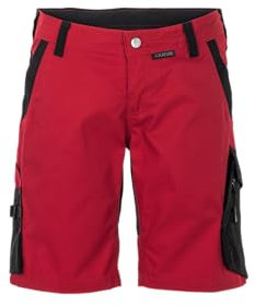 Planam 6417054 Norit Damen Bundhose, Rot/Schwarz, Größe 54