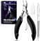 Toe Nail Clipper for Ingrown or Thick Toenails, Toenails Trimmer and Professional Podiatrist Toenail Nipper for Seniors with Surgical Stainless Steel Surper Sharp Blades Lighter Soft Handle