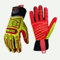 Seibertron HIGH-VIS HRIG Anti Impact Work Gloves Hi-Vis Oil and Gas Water Resistant Safety Heavy Duty Utility Mechanic Rigger Glove with TPR Protection Yellow Red S
