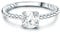 Trilani Damen-Ring aus 925/- Sterling Silber mit Zirkonia mit Brillantschliff