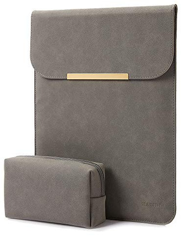 KALIDI 13.3 inch Laptop Sleeve Case Faux Suede Leather for 13.3-14 inches MacBook Air Pro Retina 13-14 Surface Pro with Pouch