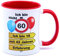 Ich bin nicht 60 bin 18 mit 42 Jahren Erfahrung Tasse Becher Kaffeebecher Kaffeetasse Geschenk zum Geburtstag Geburtstagsgeschenk für Mann Frau Geburtstagsdeko Deko Mama Papa Opa Oma Keramik 330 ml