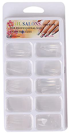 HAOHAG 100 PCS Pleine Pâte Demi-Pâte Ballet Faux Ongles Patch Photothérapie Nail Outil Faux Ongles Manucure Ongles Gels