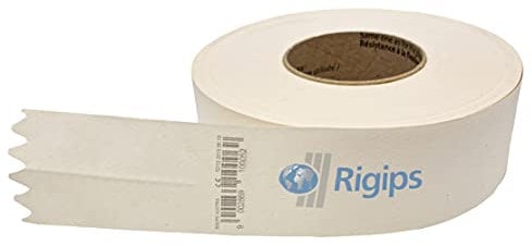 Rigips® Papier Fugendeckstreifen [52mm x 23m Rolle] Papier-Bewehrungsstreifen Reißfest | Fugenband für Gipskartonplatten im Trockenbau