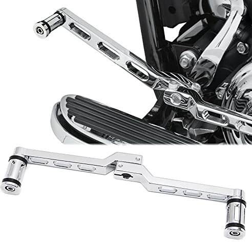 Dreamseek Levier de changement de vitesse + cheville pour Harley FL Softail / Touring Electra Glide Road King Road Glide Trikes (Chrome)