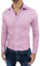 Camicia uomo Sartoriale rosa cipria Formale Elegante slim fit in Cotone (S, Rosa)