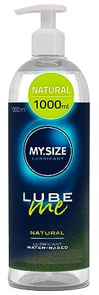 MY.SIZE Lube Me Premium Gleitgel Natural 1000 ml I Gleitmittel natürlich & geruchsneutral I Lubricant Gel für Toys & Latexkondome geeignet I water based
