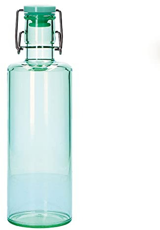 Rose & Tulipani - Bottiglia Colorlife in acrilico colorato da 1 litro, leggera e pratica per un uso quotidiano versatile, colore Verde Chiaro