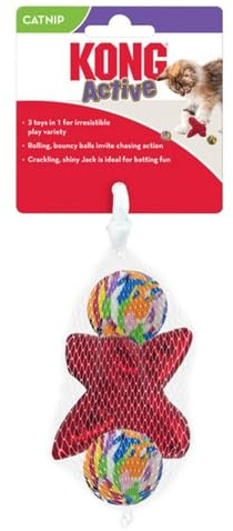 KONG Company 38745953: Active Jacks Cat Toy, 3Pk