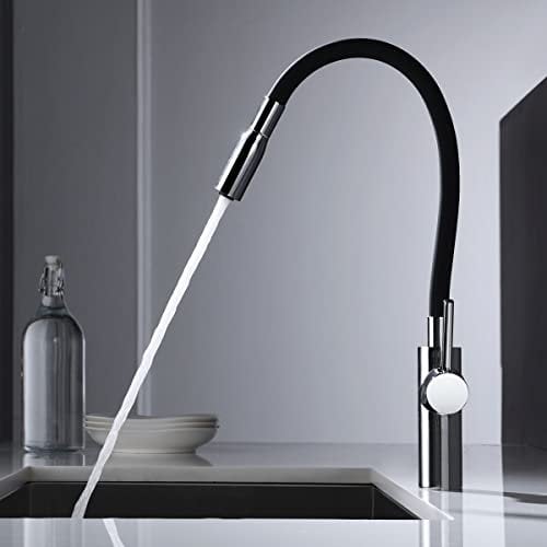 IMEX GCE016 Tokyo Grifo De Cocina Cromo/Negro