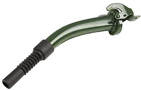 Beccuccio per tanica in metallo, con ugello in gomma, per serbatoio carburante 5/10/20L, colore: verde oliva