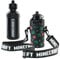 Minecraft Trinkflasch, Trinkflasche Kinder Mit Verstellbarem Riemen-Flaschenhalter, BPA-Frei und Auslaufsicher Kinder Trinkflasche für Schule, Abenteuer, Wiederverwendbar Sportflasche, 550ml
