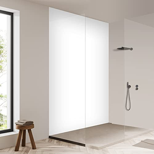 yourplate Duschrückwände mit individueller Größe (1 Rückwand – Premium Nano Matt – Weiß) – Duschrückwand Alu mit Feuchtigkeitsschutz – Rückwand Dusche zur einfachen Montage