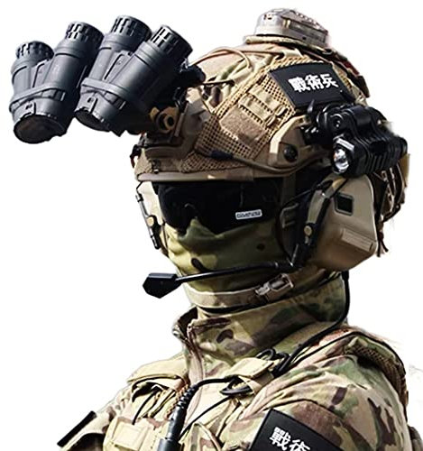 REMEK Airsoft Paintball Fast Helmet Set, Heavy-Duty Tactical Helmet With Helmet Cover,Night Vision Model NVG Model,Lenses Goggles,Mask,Headset,Signal Light
