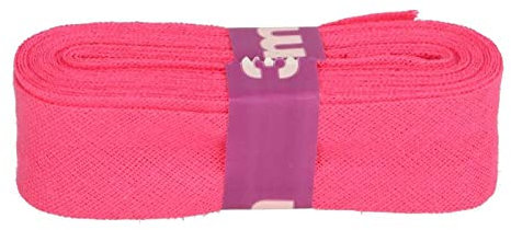 Schrägband 3m x 20mm Baumwolle gefalzt 60 Farben Einfassband Saumband, Farbe:786 pink