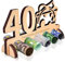 Geburtstag Holz Deko Schild, Jubiläum Holz Deko Schild, Holz Schild Gästebuch, Holzaufsteller für Geld- Geschenk, für 40 Geburtstag Männer Deko, Frauen Deko, 40 Jahre Jubiläum oder Hochzeit
