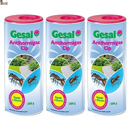 BricoLoco.com Insecticida suelo en polvo granulado insectos rastreros. ¡¡¡ 1,5 KGS. (3x500 grs.) !!! Piretroide. Exterior e interior. Hormigas, cucarachas, pulgas, chinches, garrapatas, piojos. (3)
