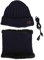 Heated Hat, Electric Warm Heated Hat Skin Friendly Warm Rechargeable Battery Heat Hat for Winter Skiing (Navy Blue)