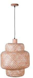 BEL AIR HOME lámpara colgante BORA (35cm Diámetro) | Altura regulable, instalación sencilla, E-27 (BOMBILLA NO INCLUIDA)