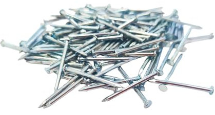 Super Mundo - 1000 piezas Clavos de acero al carbono, 3x25mm, clavos galvanizados para colgar imágenes y carpintería (99707)