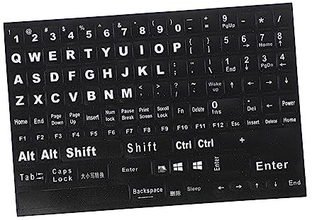 Gadpiparty Keyboard Labels Stickers Computer Wear and Scratch Resistant Full English Alphabet Set