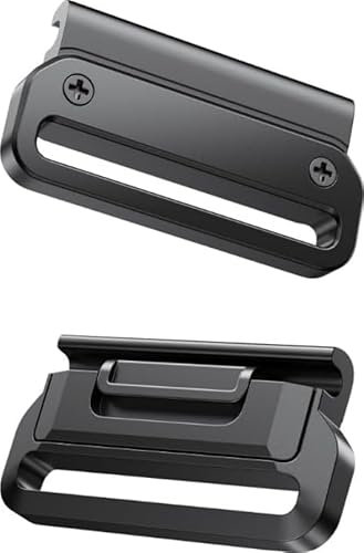 2 Stücke Ersatz Metall Schnellwechseladapter für Uhrenarmband 22mm, kompatibel mit Garmin Uhren mit QuickFit Anschluss