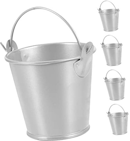 IMIKEYA 5stücke Kleiner Metalleimer Mit Griff Mini Blecheimer Als Blumeneimer Oder Pflanzgefäß Für Party Favors Sukkulenten Und Blumenarrangements