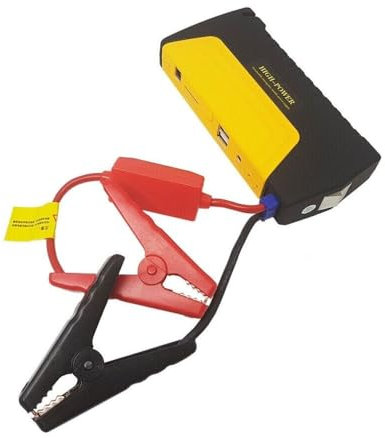 Generico Avviatore Batteria Auto 600A Portatile Avviatore di Emergenza 16800 mAh Motori Fino a 5L Benzina 3L Diesel 12V Booster Avviamento Auto con Torcia LED Doppia USB con Accessori