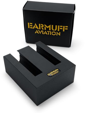 EARMUFF Aviation Einzel- und Doppelhalterung für die Bedieneinheit des Lightspeed Delta Zulu Flugzeug-Headsets (Delta Zulu Doppel-Halterung)