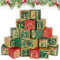 BOFUNX 24 Adventskalender Boxen zum Befüllen Basteln Weihnachtskalender Geschenkbox DIY Adventskalender Kisten Set Geschenkbox für Kinder Weihnachten Geschenk Weihnachtsdeko