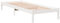 vidaXL Massivholzbett, Holzbett Extra Lang ohne Matratze, Bettgestell mit Lattenrost, Bett Einzelbett für Schlafzimmer, Weiß 100x220cm Kiefernholz