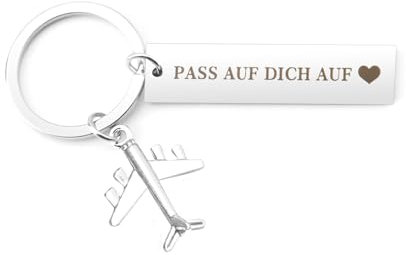 Cidenbio Reise Geschenk Schlüsselanhänger Mit Gravur Auslandsjahr Abschiedsgeschenk Geschenke Für Reisende Weltreise Geschenk Schlüsselanhänger Pass Auf Dich Auf Weltenbummler Geschenke