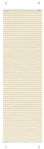 vidaXL Plissee Creme 55x200 cm Stoffbreite 54,4 cm Polyester