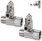 Tesmotor 2 Stück Wasseranschluss Adapter T-Stück 3/8 x 3/8 x 1/4 – Schlauchwasseranschluss Verteiler für Gartenschlauch, Wasserhahn, Absperrventil und mehr. Ideal zum Anschluss von 2 Geräten